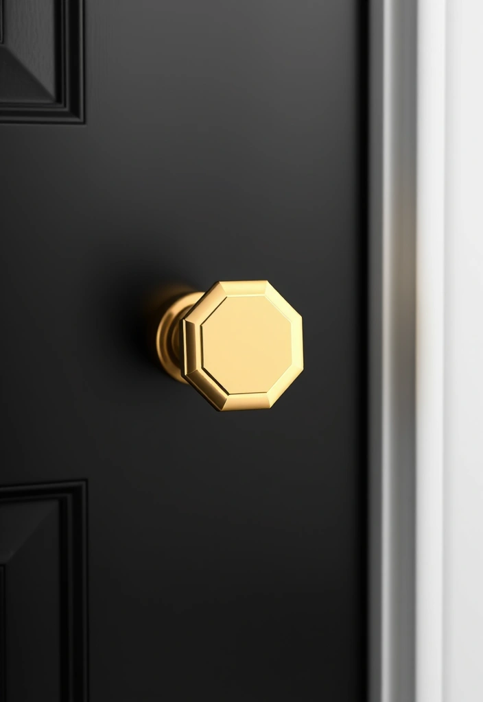 15 Door Hardware Trends That Will Elevate Your Home's Style (Especially #10!) - 7. Geometric Shapes