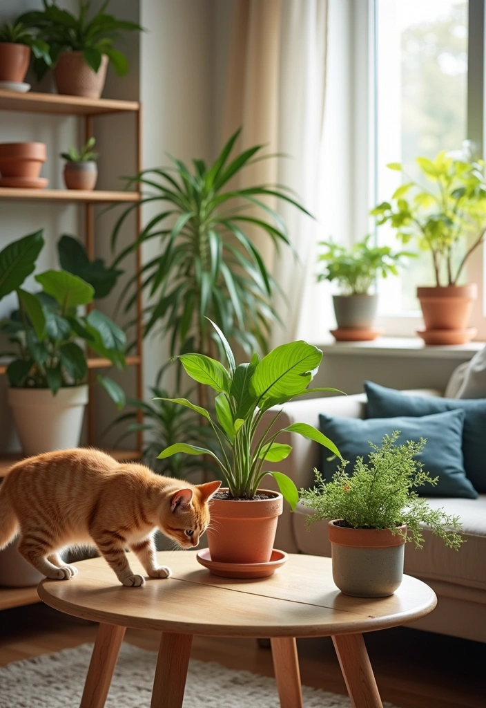 15 Pet Home Decor Ideas That’ll Make Your Living Room Purr-fectly Cozy! - 11. Pet-Safe Houseplants
