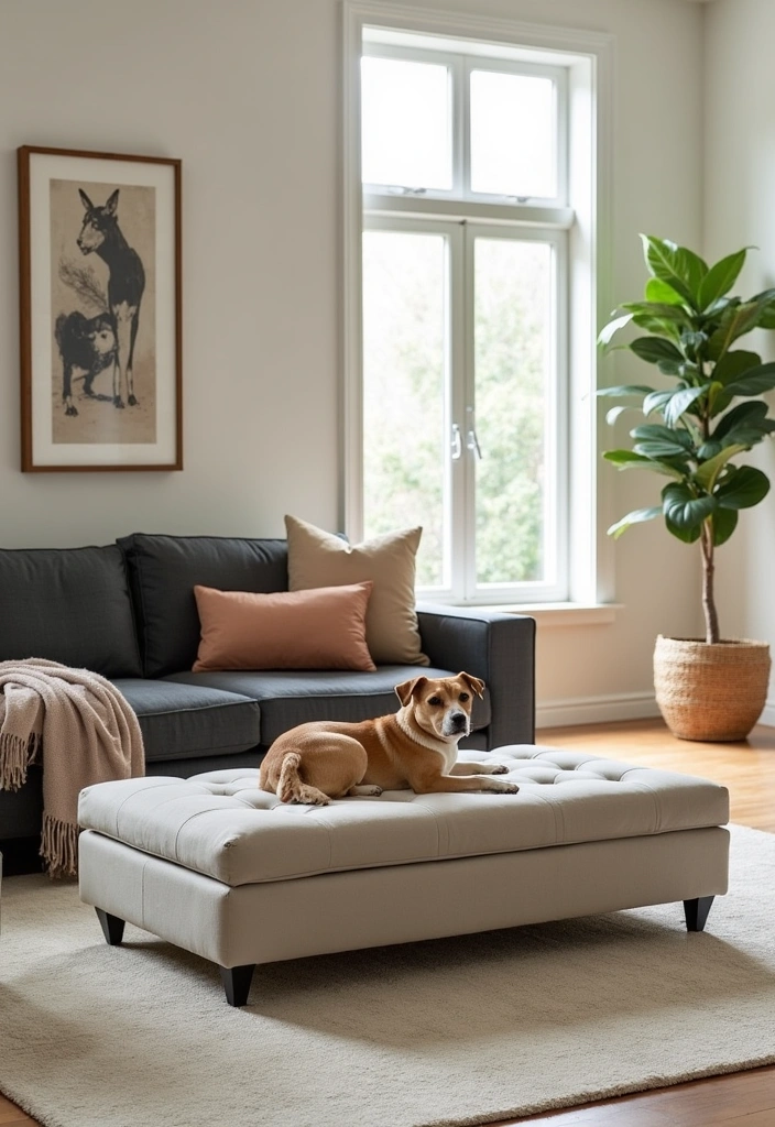 15 Pet Home Decor Ideas That’ll Make Your Living Room Purr-fectly Cozy! - 14. Multi-Functional Furniture
