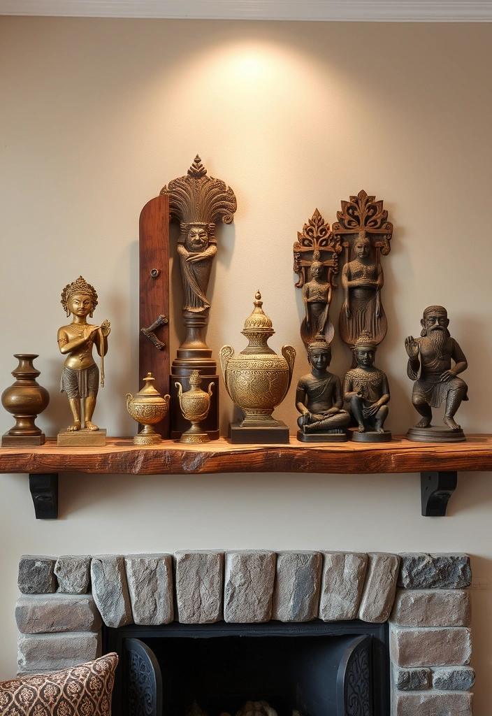 15 Stunning Indian Home Decor Ideas That'll Transform Your Living Room into a Cultural Haven! - 13. Cultural Artifacts