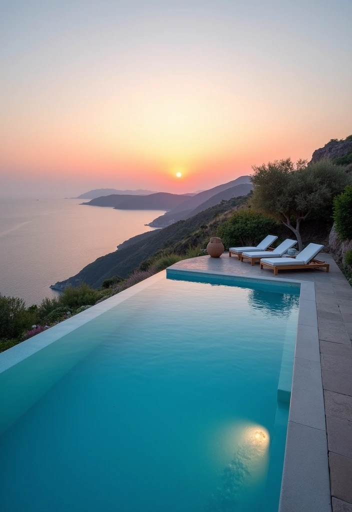 15 Stunning Luxury Pool Designs That Will Transform Your Backyard Into an Oasis! - 1. Infinity Edge Pools: Where Water Meets Sky