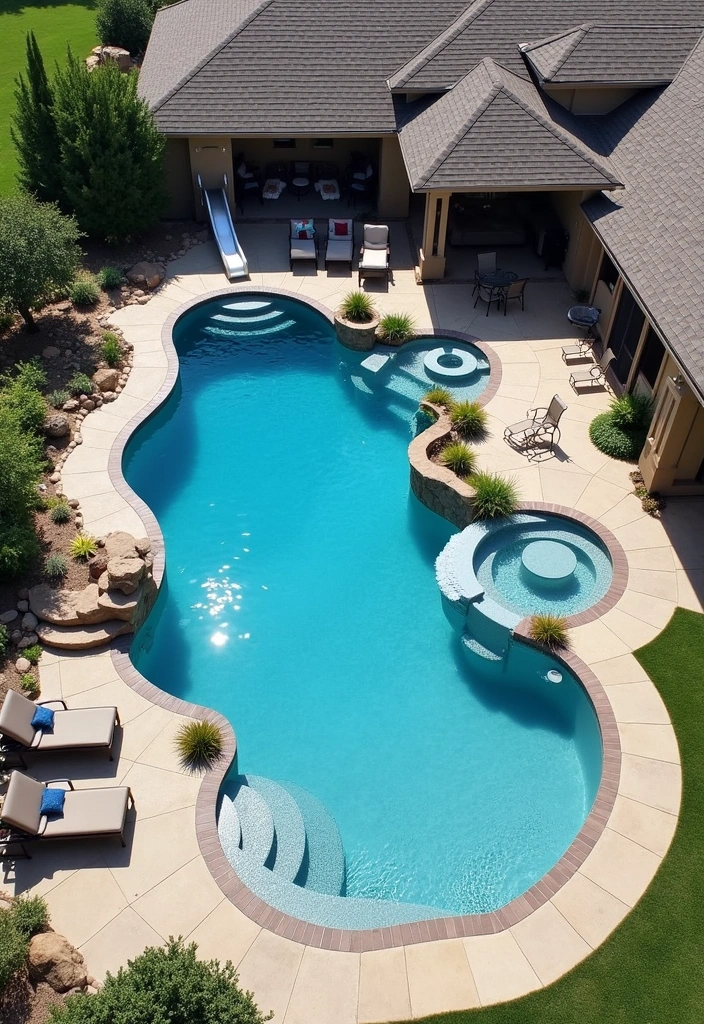 15 Stunning Luxury Pool Designs That Will Transform Your Backyard Into an Oasis! - 13. Multi-Functional Pools: Fun for Everyone