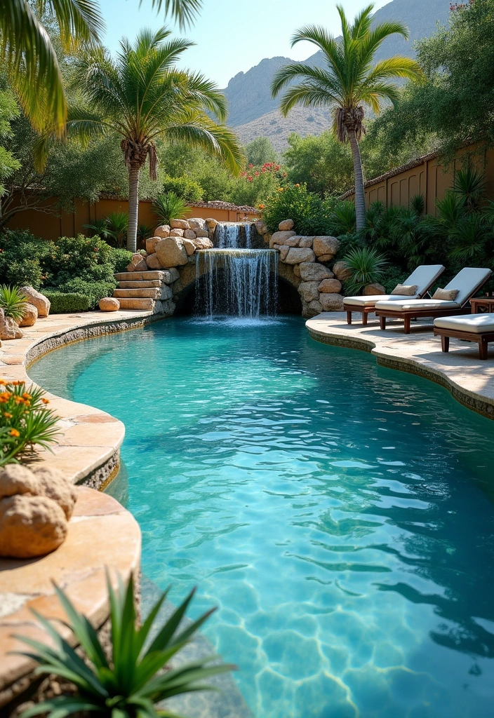15 Stunning Luxury Pool Designs That Will Transform Your Backyard Into an Oasis! - 2. Lagoon-Style Pools: A Tropical Escape