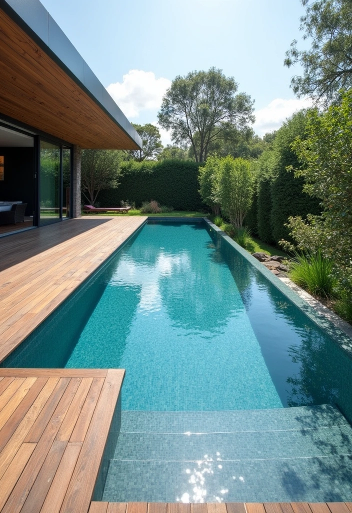 15 Stunning Luxury Pool Designs That Will Transform Your Backyard Into an Oasis! - 3. Modern Geometric Pools: Sleek and Stylish