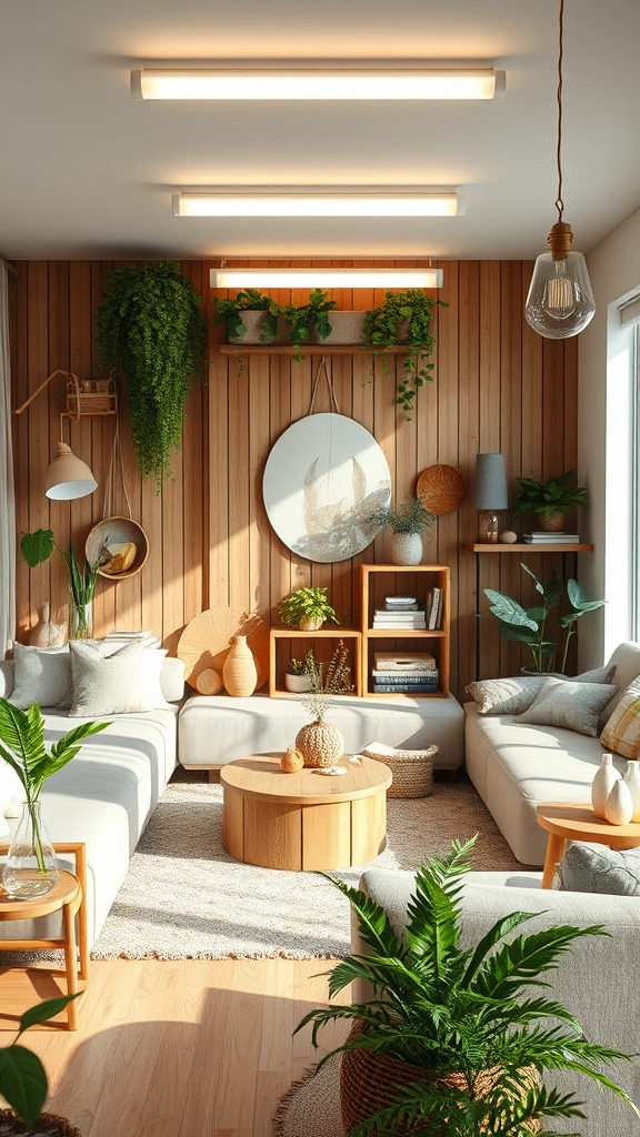 15 Stunning Tube Light Designs That Will Transform Your Living Room into a Cozy Haven! - 13. Eco-Friendly Tube Lights