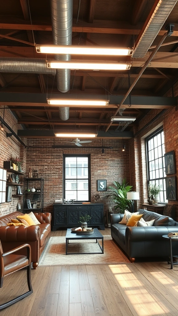 15 Stunning Tube Light Designs That Will Transform Your Living Room into a Cozy Haven! - 9. Industrial Style Tube Lights