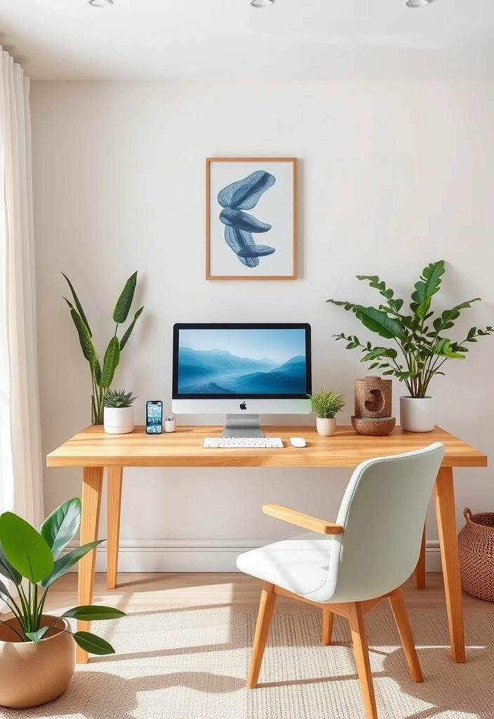 15 Stylish Computer Tables That Will Transform Your Home Office into a Dream Workspace! - 12. Zen Workspace