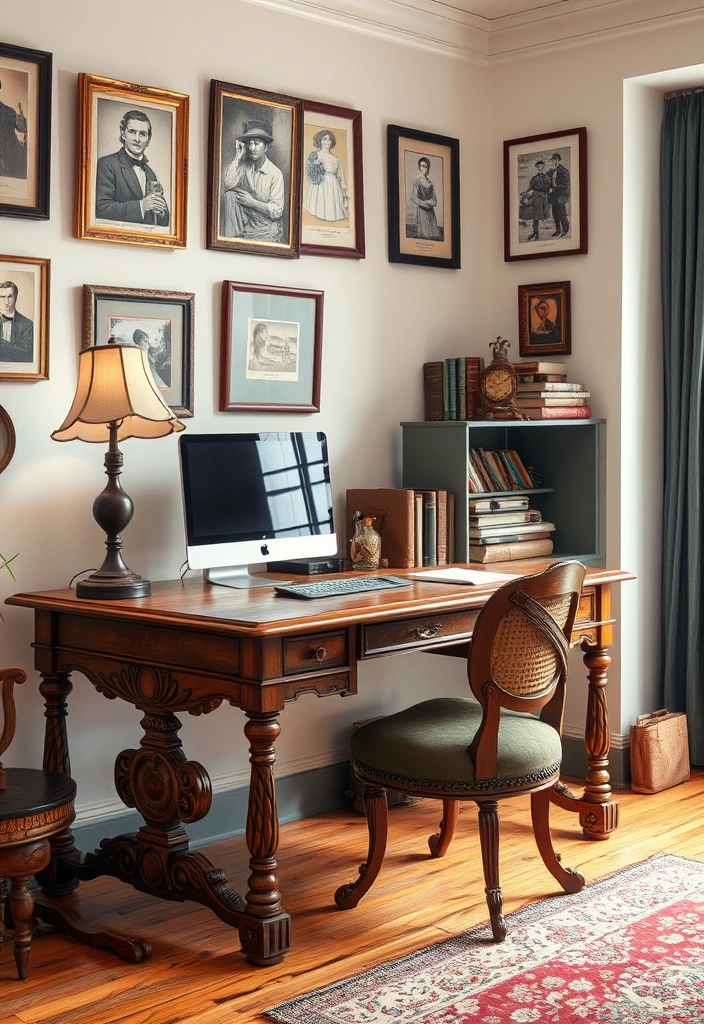 15 Stylish Computer Tables That Will Transform Your Home Office into a Dream Workspace! - 9. Vintage Revival