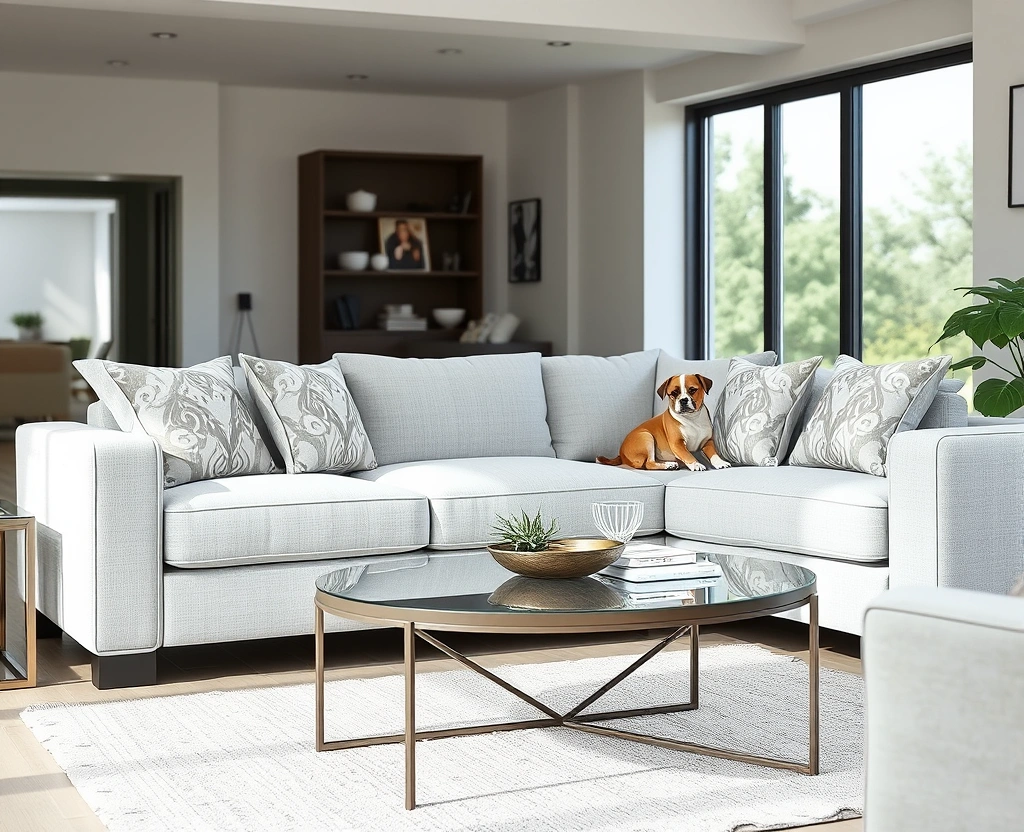 16 Pet-Friendly Sofa Sets That Will Keep Your Home Stylish and Fur-Free! - 1. The Modern Microfiber Marvel