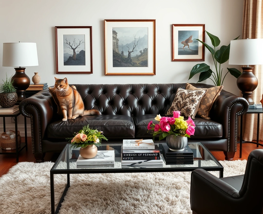 16 Pet-Friendly Sofa Sets That Will Keep Your Home Stylish and Fur-Free! - 2. The Chic Leather Look