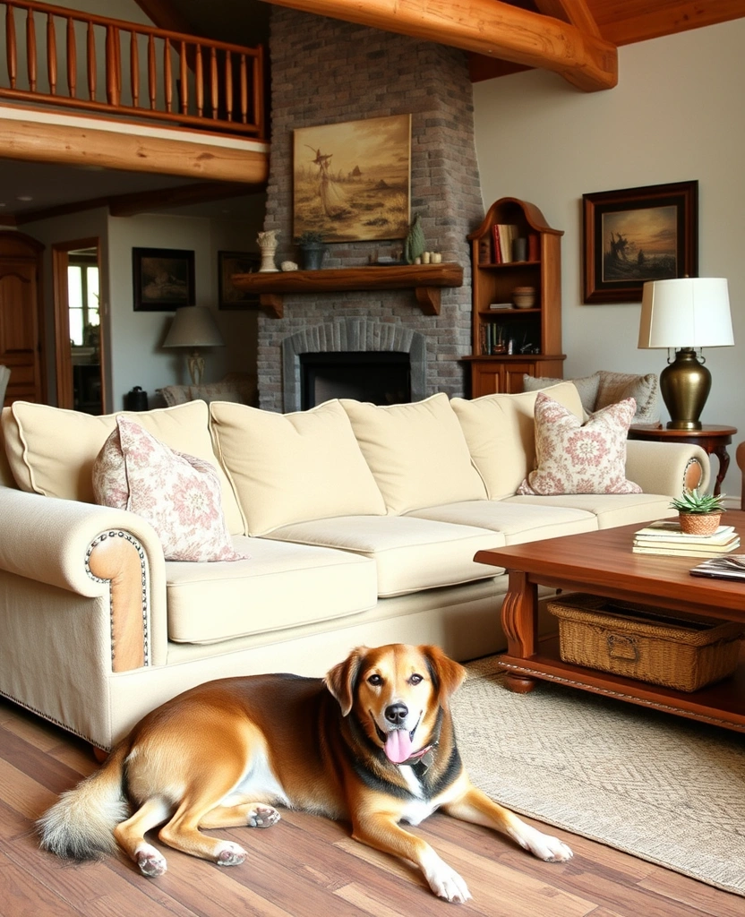 16 Pet-Friendly Sofa Sets That Will Keep Your Home Stylish and Fur-Free! - 7. The Rustic Charm