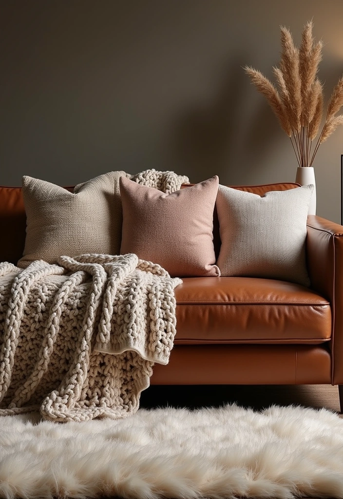 20 Living Room Ideas That Will Transform Your Space into a Cozy Haven (You Won't Believe #12!) - 1. Layered Textures for Ultimate Comfort