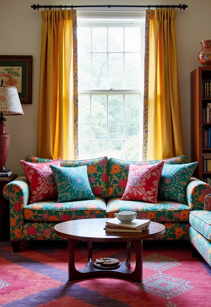 20 Living Room Ideas That Will Transform Your Space into a Cozy Haven (You Won't Believe #12!) - 10. Bold Patterns and Prints