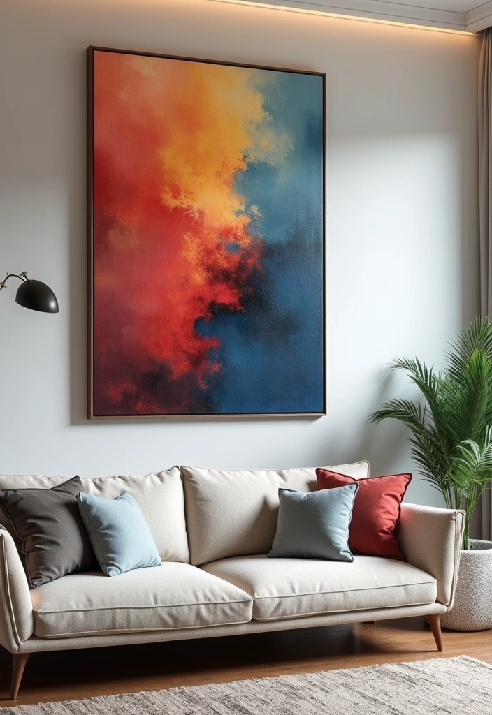 20 Living Room Ideas That Will Transform Your Space into a Cozy Haven (You Won't Believe #12!) - 5. Statement Artwork
