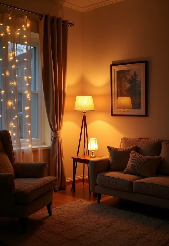 20 Living Room Ideas That Will Transform Your Space into a Cozy Haven (You Won't Believe #12!) - 6. Soft Ambient Lighting