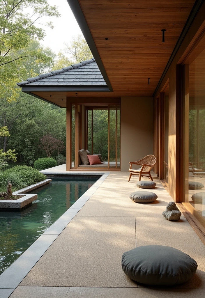 20 Stunning Bungalow Designs with Private Spaces That'll Make You Want to Move In! - 10. Zen Retreat