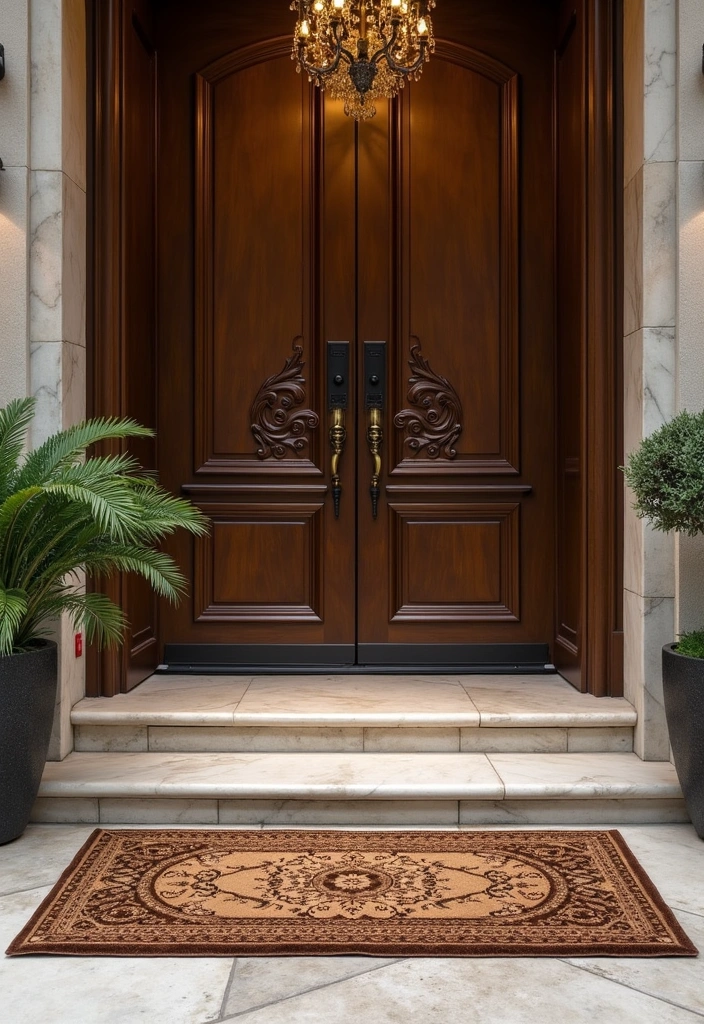 21 Decorative Doormats to Transform Your Entrance into a Welcoming Oasis! - 17. Luxury Touch