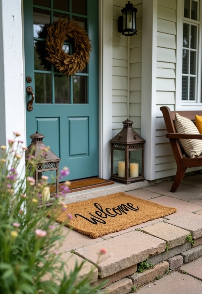 21 Decorative Doormats to Transform Your Entrance into a Welcoming Oasis! - 2. Rustic Charm