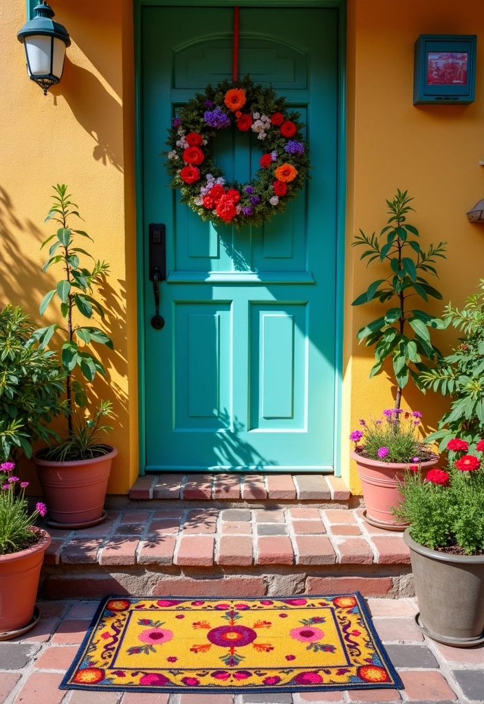 21 Decorative Doormats to Transform Your Entrance into a Welcoming Oasis! - 4. Colorful Patterns