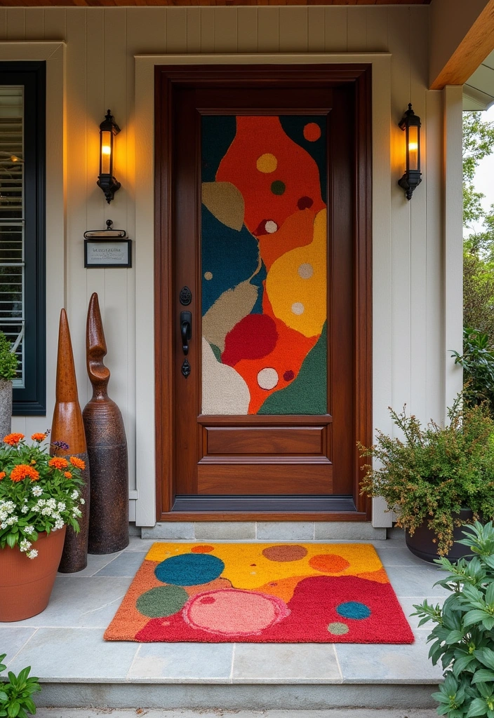 21 Decorative Doormats to Transform Your Entrance into a Welcoming Oasis! - 9. Artistic Designs