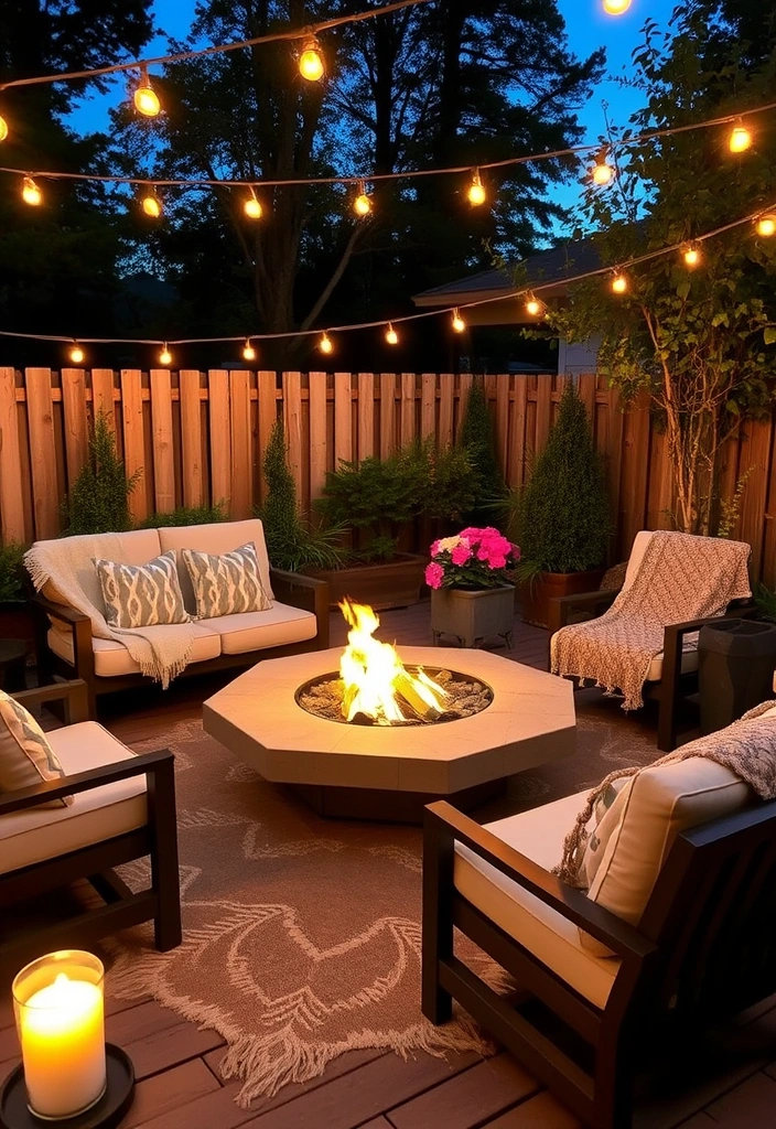Transform Your Space: 28 Cozy Fireplace Ideas to Snuggle Up To! - 10. Outdoor Oasis with a Fire Pit