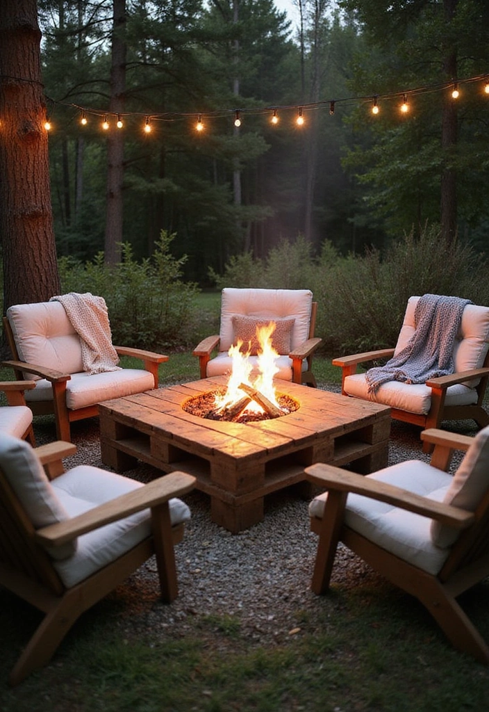 10 DIY Fire Pit Projects That Are So Simple, You'll Want to Start Tonight! - 4. Wooden Pallet Fire Pit