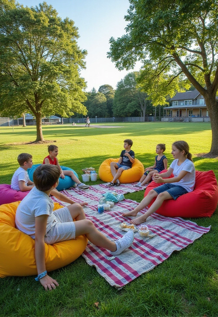 10 Inspiring Home Decor Ideas for a Cricket Play Area Your Kids Will Love! - 2. Creative Seating Options