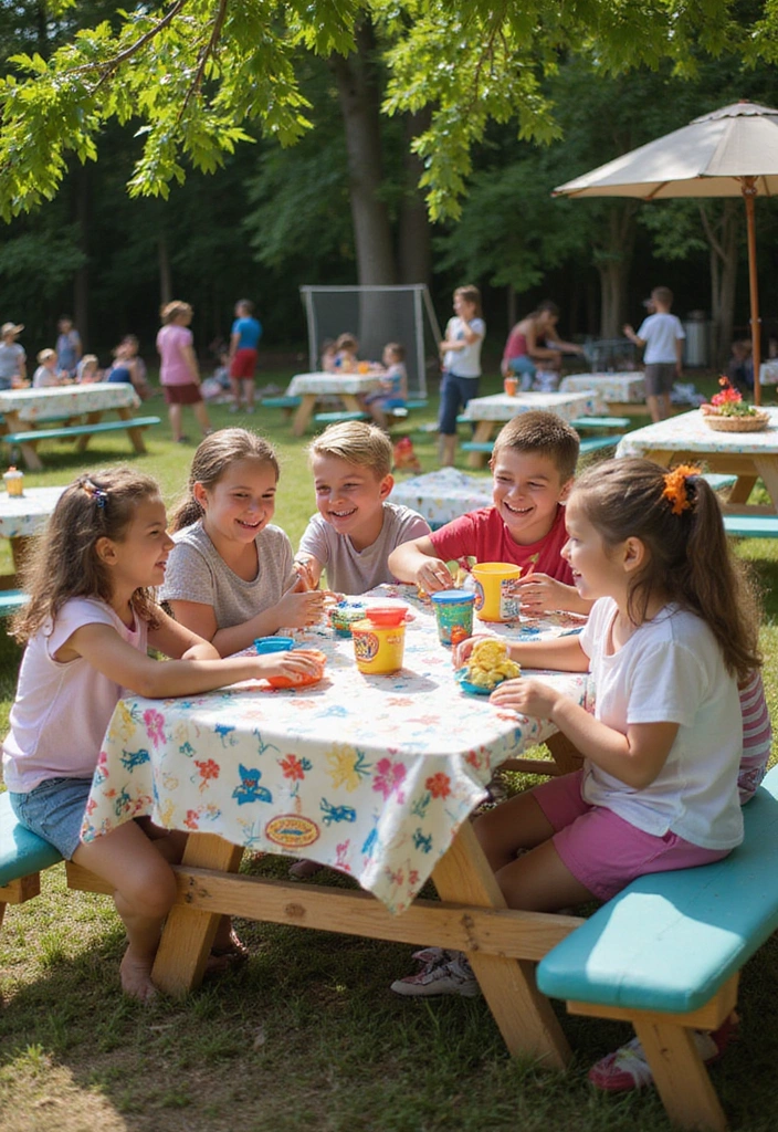 10 Inspiring Home Decor Ideas for a Cricket Play Area Your Kids Will Love! - 6. Themed Picnic Area