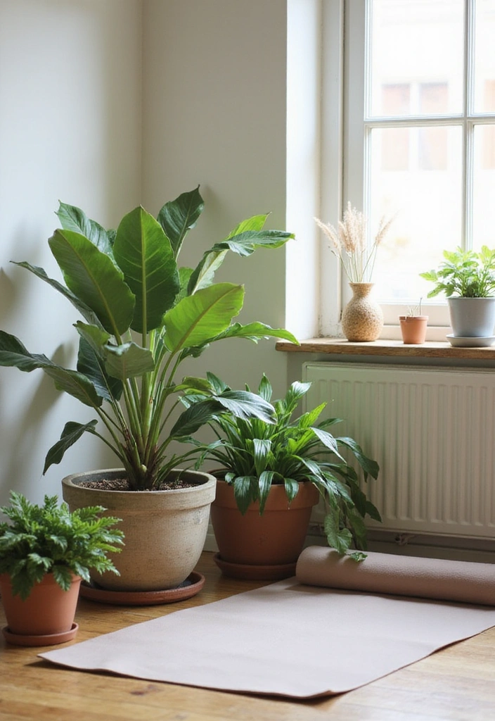 10 Must-Have Yoga Room Accessories That Blend Style with Functionality! - 10. Calming Indoor Plants
