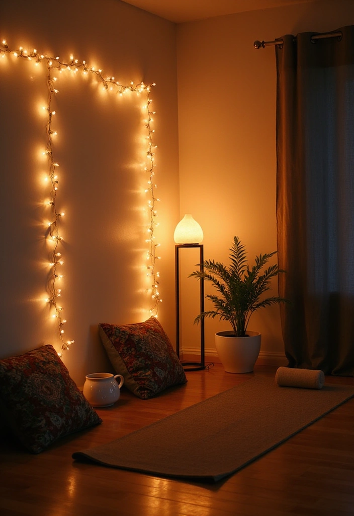 10 Must-Have Yoga Room Accessories That Blend Style with Functionality! - 7. Soft Lighting Options