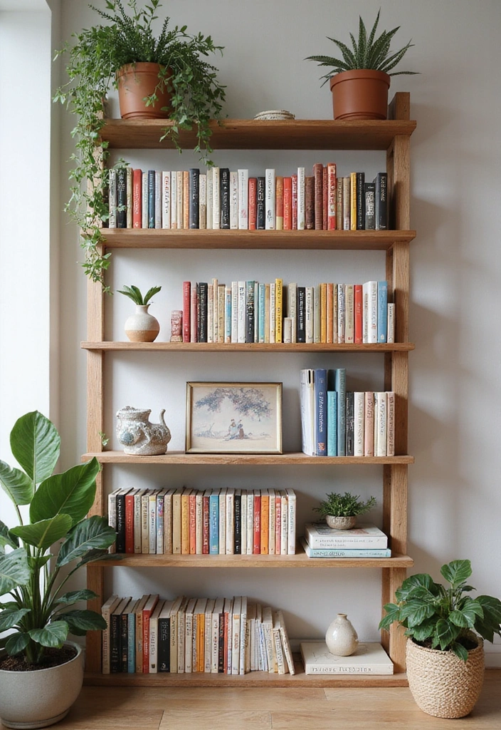 10 Must-Have Yoga Room Accessories That Blend Style with Functionality! - 8. Inspirational Bookshelf
