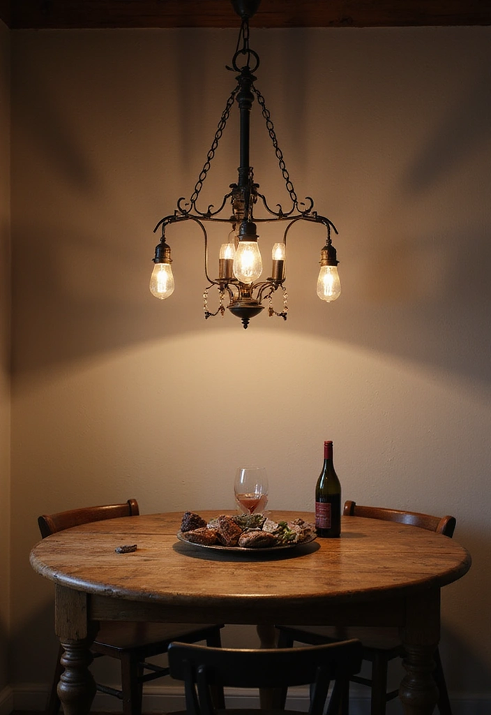 10 Rustic Decor Hacks That'll Bring Cabin Vibes Right to Your Living Room (You Won't Believe #5!) - 4. Use Rustic Lighting Fixtures
