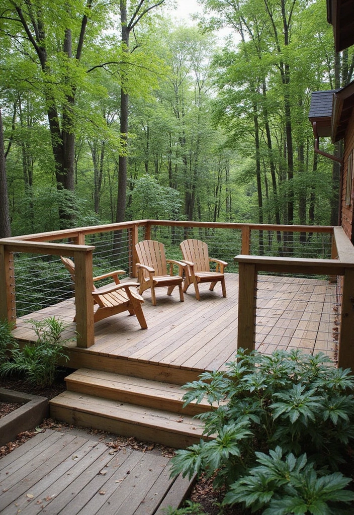 10 Sleek Cable Deck Railing Ideas That Will Elevate Your Outdoor Style! - 10. Eco-Friendly Cable Railing Solutions