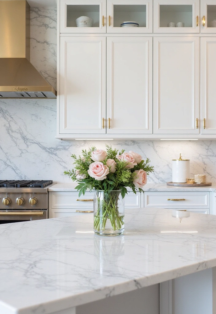 10 Stunning Kitchen Remodel Ideas That Will Transform Your Space (You Won't Believe #5!) - 6. Luxurious Marble Accents