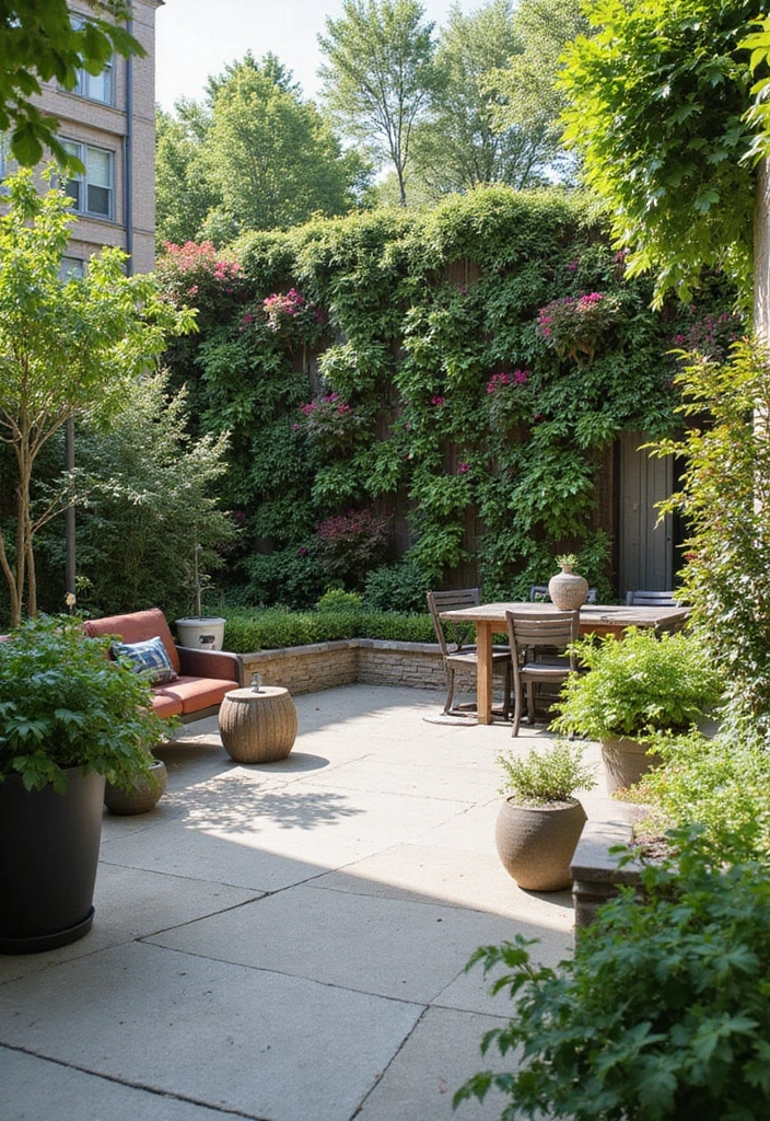 10 Sustainable Concrete Patio Ideas That Are Good for the Earth and Your Home! - 10. Vertical Gardens on Concrete Patios