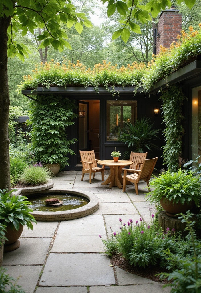 10 Sustainable Concrete Patio Ideas That Are Good for the Earth and Your Home! - 6. Green Roof Concrete Patios