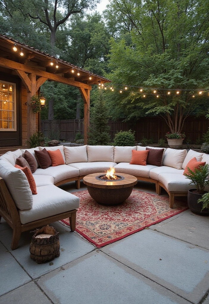 10 Sustainable Concrete Patio Ideas That Are Good for the Earth and Your Home! - 7. Outdoor Living Rooms with Sustainable Materials