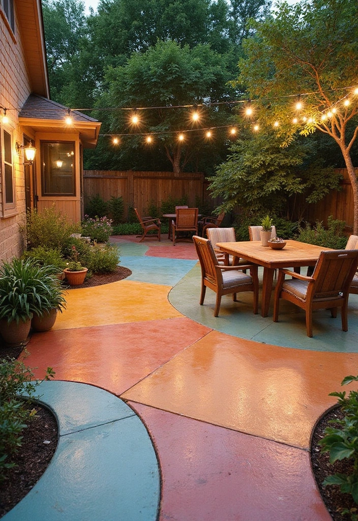 10 Sustainable Concrete Patio Ideas That Are Good for the Earth and Your Home! - 8. Eco-Friendly Concrete Stains
