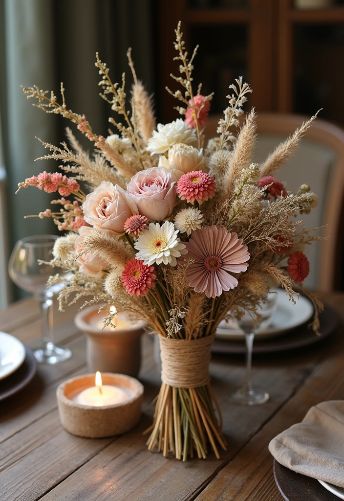 13 Eco-Friendly Wedding Decor Ideas That Are Beautiful and Budget-Savvy (Get Inspired by #9!) - 13. Natural Dried Flowers