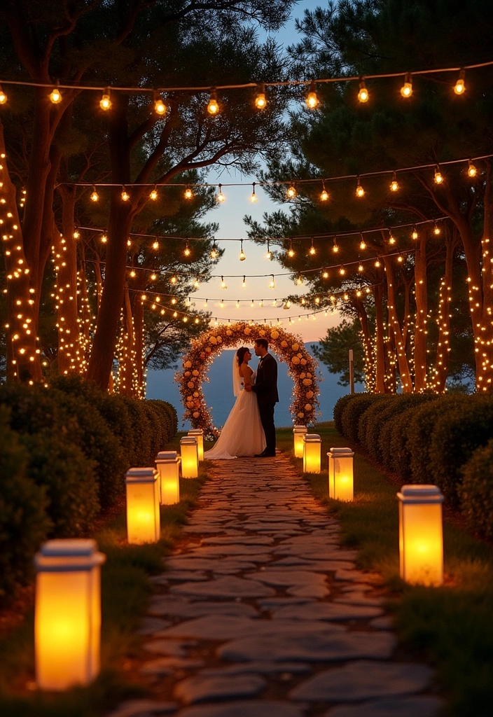 13 Eco-Friendly Wedding Decor Ideas That Are Beautiful and Budget-Savvy (Get Inspired by #9!) - 5. Solar-Powered Lighting