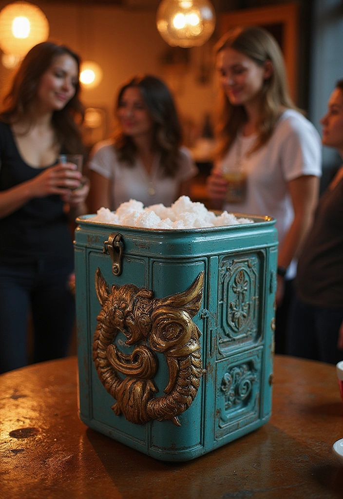 13 Epic Frat Cooler Ideas That'll Make Your Parties Legendary (You Won't Believe #7!) - 13. Functional Art Cooler
