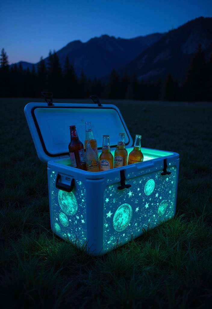 13 Epic Frat Cooler Ideas That'll Make Your Parties Legendary (You Won't Believe #7!) - 3. Glow-in-the-Dark Cooler