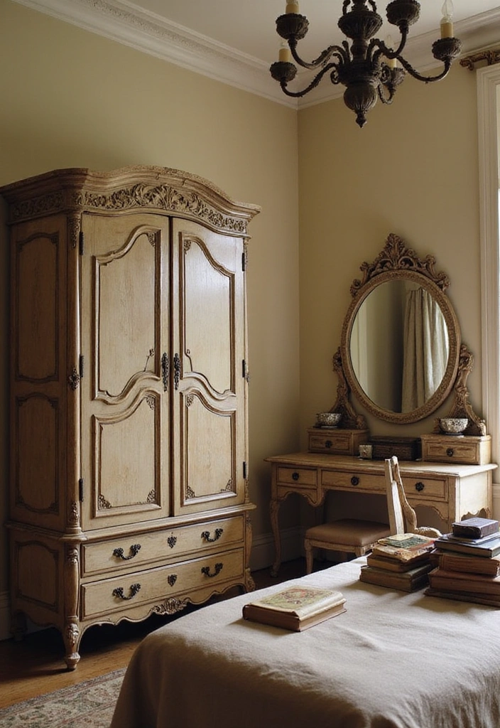 13 Vintage Guest Room Decor Ideas That Bring a Touch of Nostalgia (You Won't Believe #6!) - 2. Antique Furniture