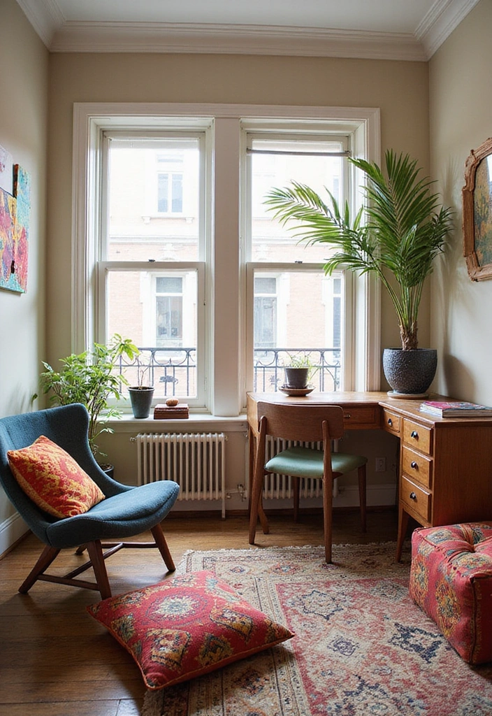 14 Boho Bedroom Decor Ideas That Will Make You Feel Like You're on a Permanent Vacation! - 12. Unique Furniture Arrangements for an Eclectic Look
