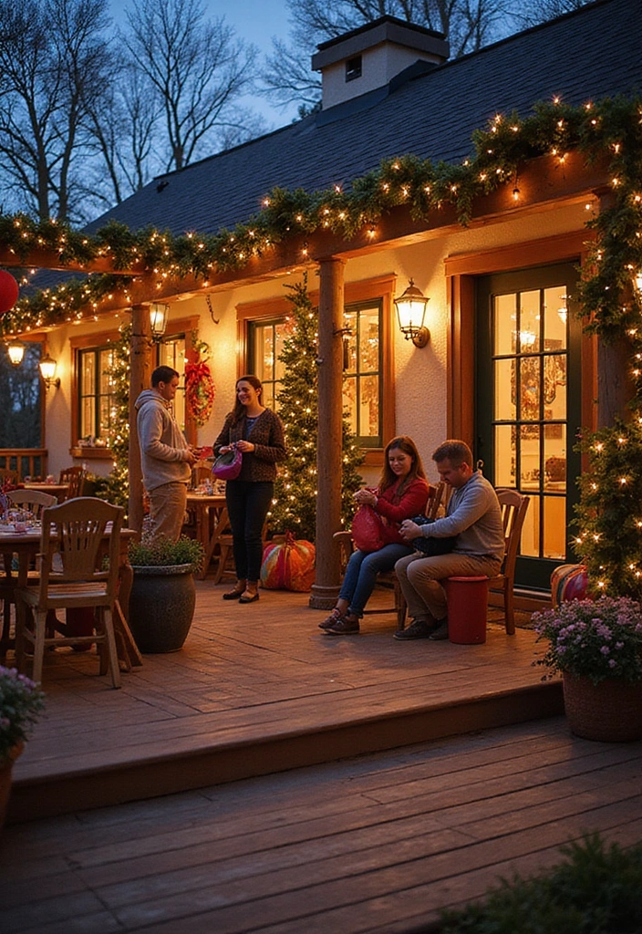 14 Family-Friendly Low Deck Designs That Are Safe and Fun for Everyone! - 13. Seasonal Decor Deck