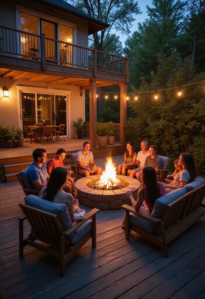 14 Family-Friendly Low Deck Designs That Are Safe and Fun for Everyone! - 14. Community Interaction Deck