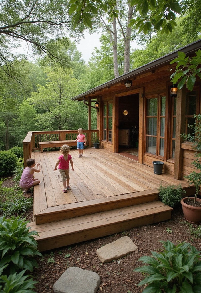 14 Family-Friendly Low Deck Designs That Are Safe and Fun for Everyone! - 8. Eco-Friendly Deck Design