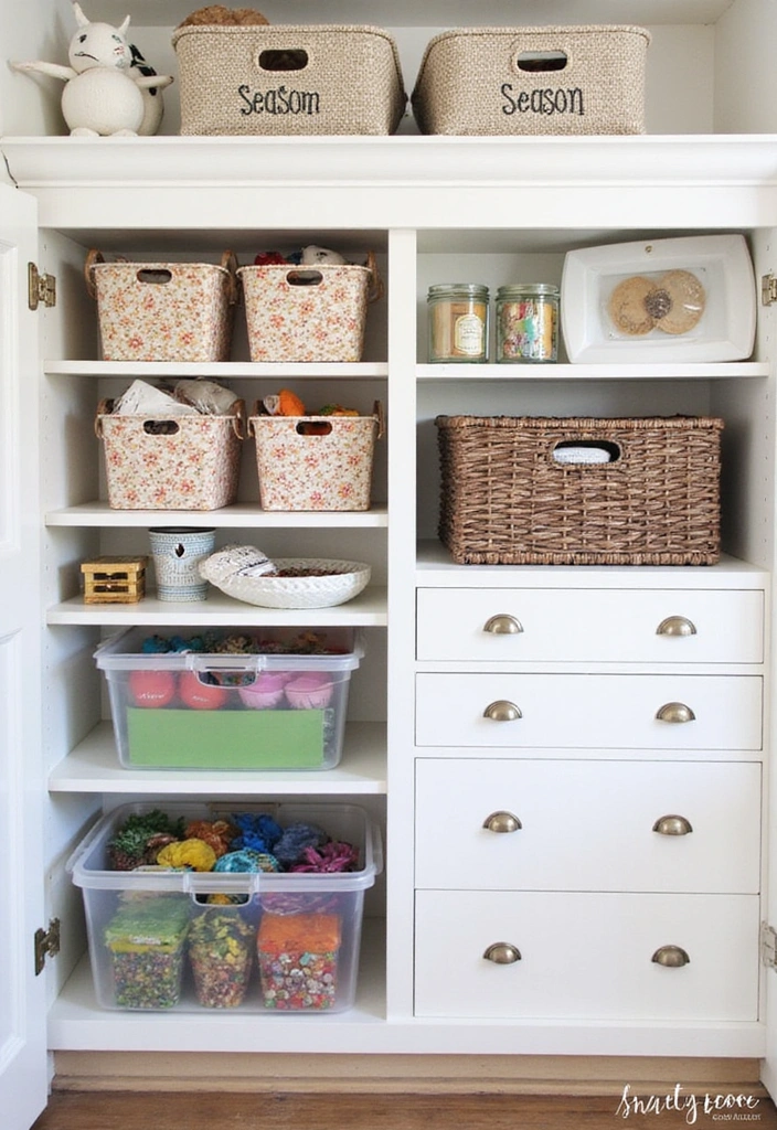 14 Versatile Seasonal Home Decor Hacks That You Can Use All Year Round (Check Out #4!) - 11. Functional Seasonal Storage Solutions