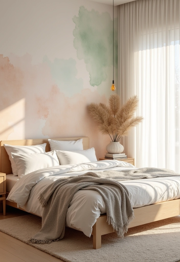 15 Bright and Cheerful Spring Bedroom Wallpapers You Won't Believe Exist! - 2. Whimsical Watercolor Wonder