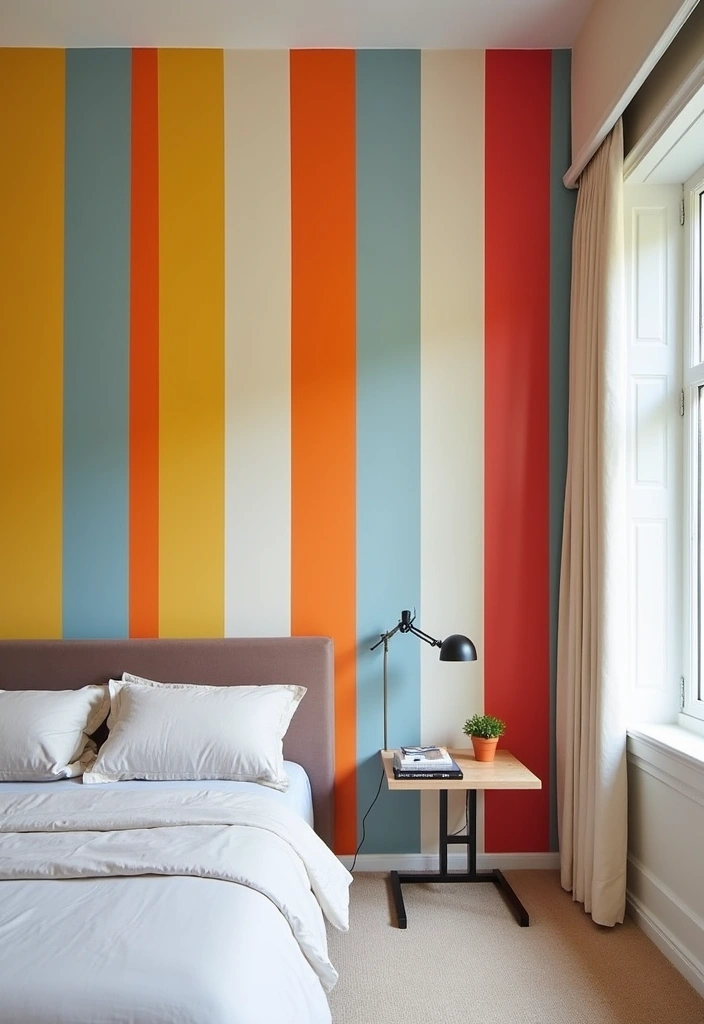 15 Bright and Cheerful Spring Bedroom Wallpapers You Won't Believe Exist! - 6. Lively Stripes